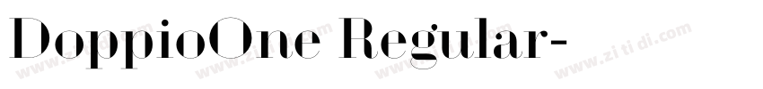 DoppioOne Regular字体转换 DoppioOne Regular字体转换